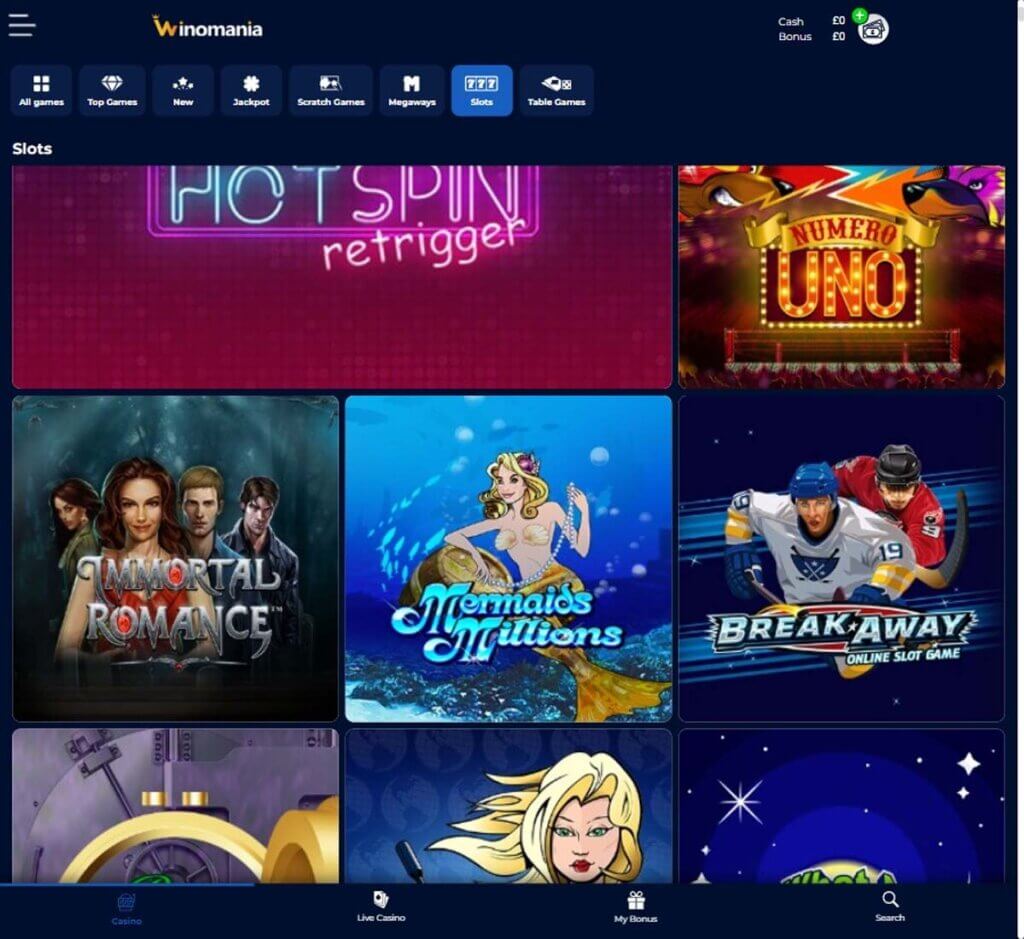 WinOMania Casino Review (2025) - Rewarding VIP Program